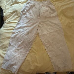 Urban outfitters white cargo pants